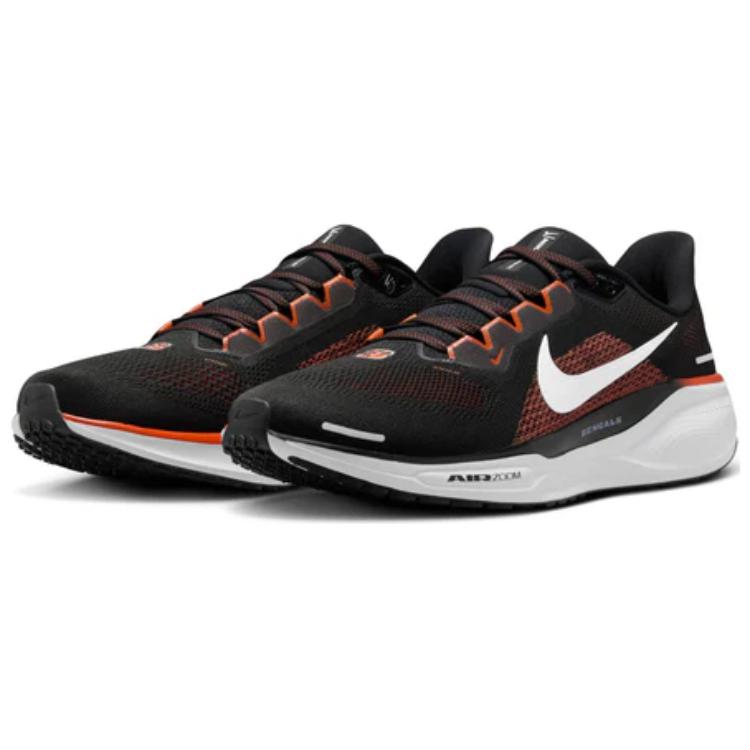 NFL x Nike Air Zoom Pegasus 41 Cincinnati Bengals Men Sneakers Black White University-Orange FZ5072-001