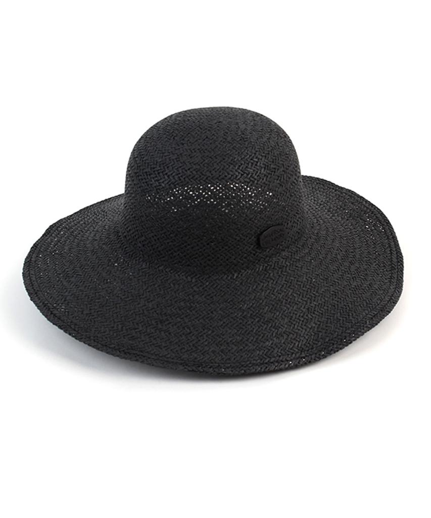 Summer Black Round Panama Hat