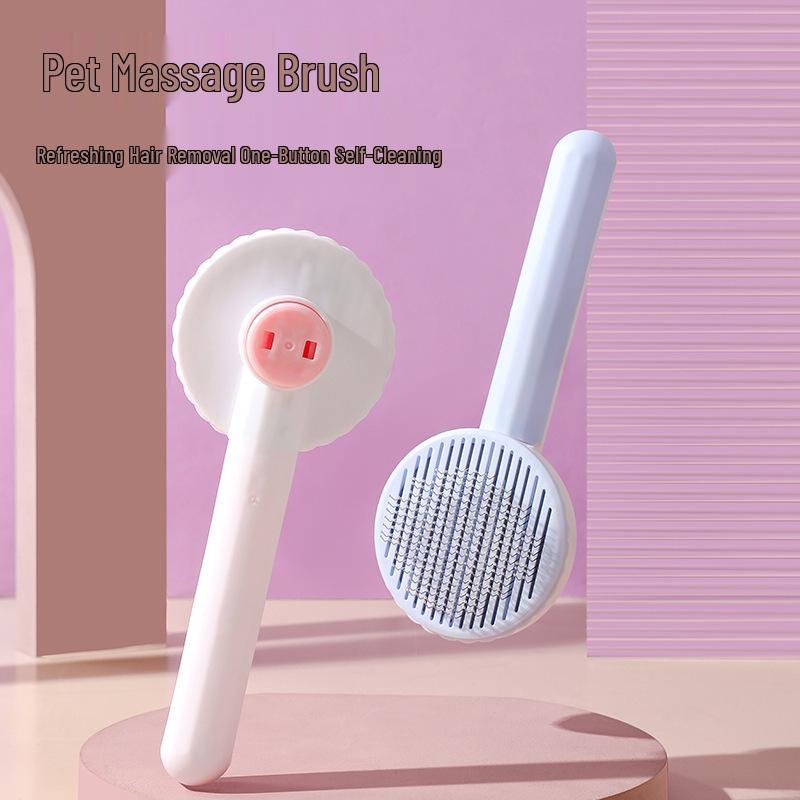 Self-Cleaning Pet Massage Comb for Hair Removal
