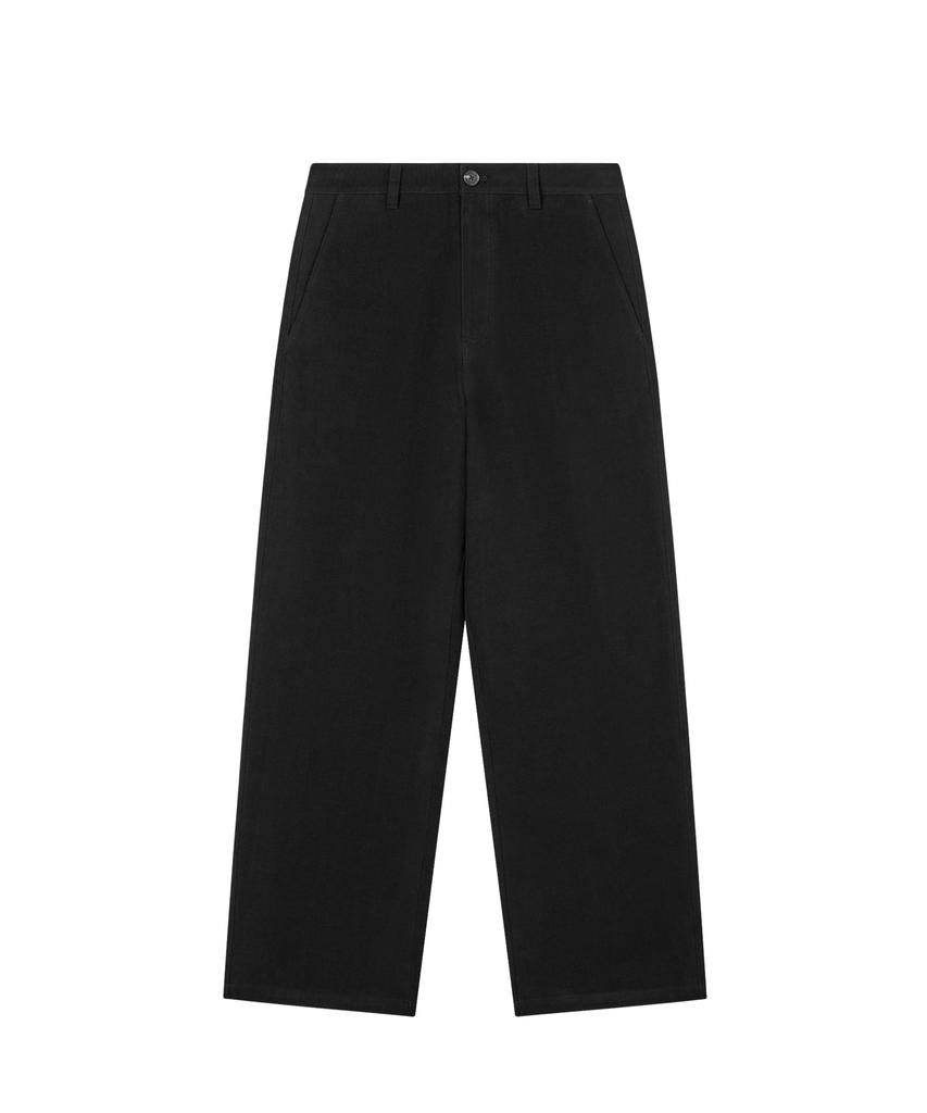 REST&RECREATION Washed Cotton Pants - Black