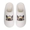 New comfortable home cute cartoon snoring dog winter cotton slippers men and women couple thick-bottomed warm cotton slippers