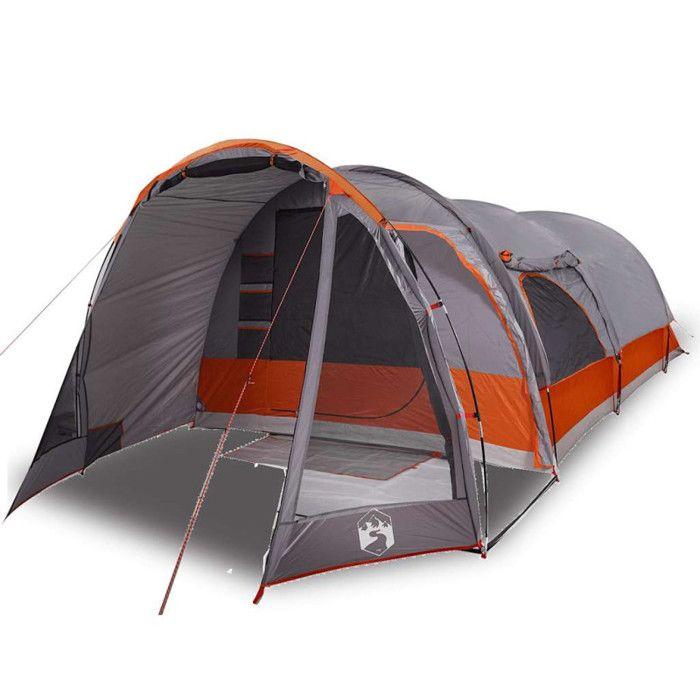 VidaXL Tunnel Camping Tent 8 Person Grey Waterproof, Tent, Camping Shelter, Garden Shelter, Camping Tent, Shelter 94736