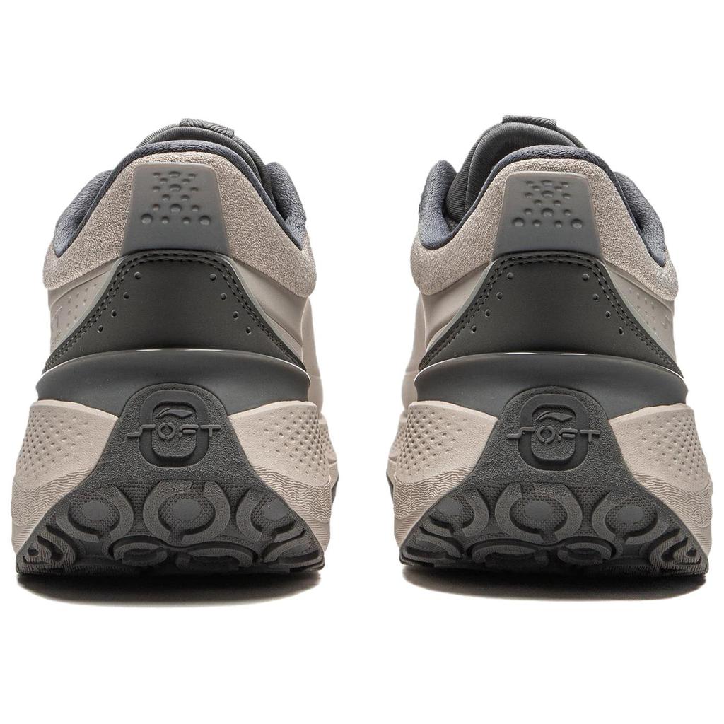 Li-Ning Soft Plus Shield Minimalist Comfortable Durable Sweat-Absorbing Low-Top Casual Shoes Men sneaker Mica-Gray AGLU229-4