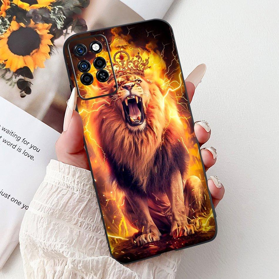 For Infinix Note 10 Pro Note10 Elegant Butterfly Cat Printed Phone Case For Infinix Note 10 10Pro NFC Black Silicone Soft Cases