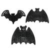 Halloween Rattan Bat Decoration 3D Scary Black Plastic Woven Bat Wall Hanging Decor for Tree Porch Yard Lawn Indoor Outdoor Farmhouse Decor