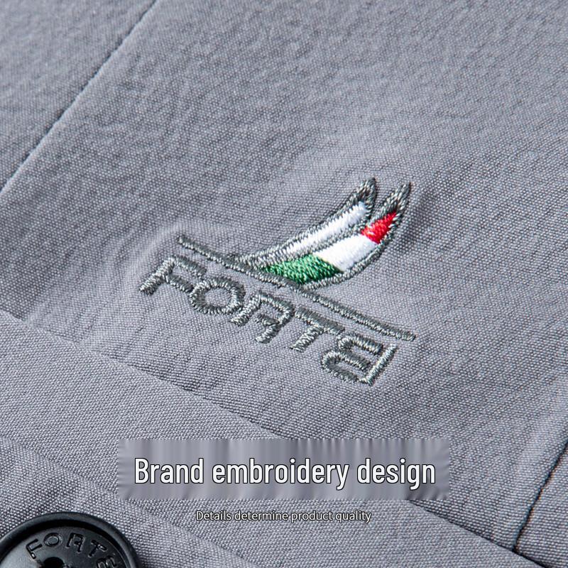 FORTEI Men's Ice Silk Straight-Leg Casual Trousers