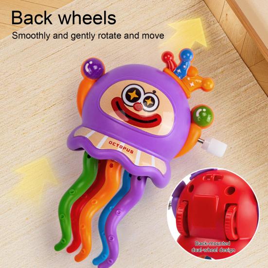Kinder Aufziehbarer Tanzender Oktopus Spielzeug Pädagogisches Uhrwerk Feder Oktopus Spielzeug Kleinkinder Jungen Mädchen Interaktives Krabbeln Cartoon Oktopus Spielzeug
