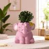 Easy Release Silicone Mold for Elephant Vase Candle Cup Succulent Planter Mould Jewelry Container Making Tool