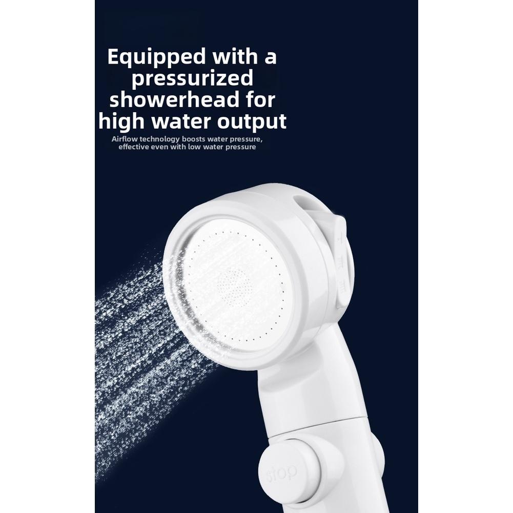 Blue Portable Shower Strong Water Flow Shower Pump Bath Sprayer Rechargeable Pump Strong Water Pressure 3 Pressure Modes