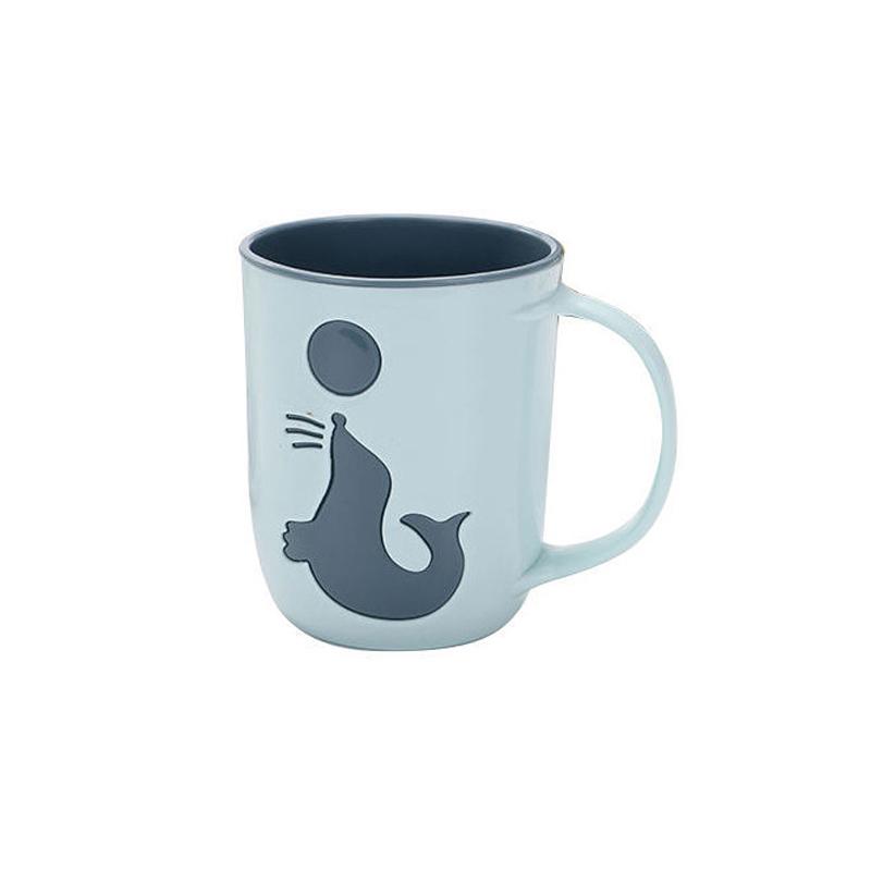 1/2Pcs Popular Toiletry Cups Dolphin Mouthwash Cup Couples Toothbrush Cup Creative Water Cup Kids Bathroom Cup