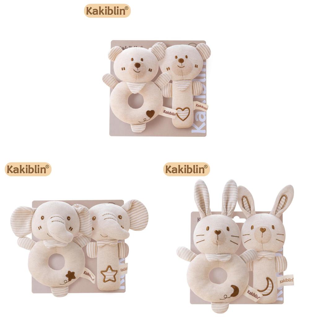 Baby Handheld Rattle Toy Set With Soft Cotton Material For Sensory Development