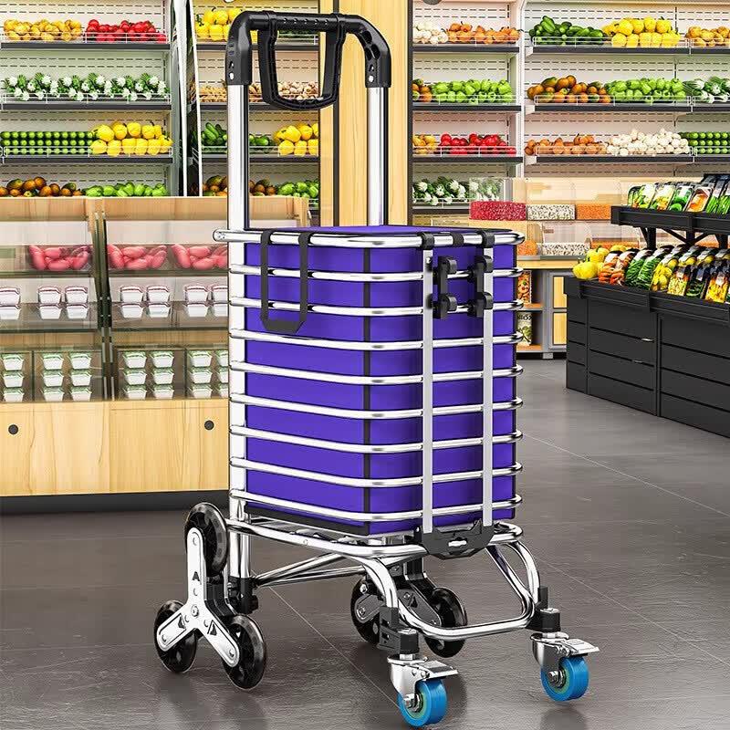 Portable Foldable Shopping Cart with Seat