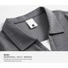 Men Notch Collar Solid Polo Shirt Short Sleeve Loose Casual Minimal Smart Daily Office Summer Basic Top