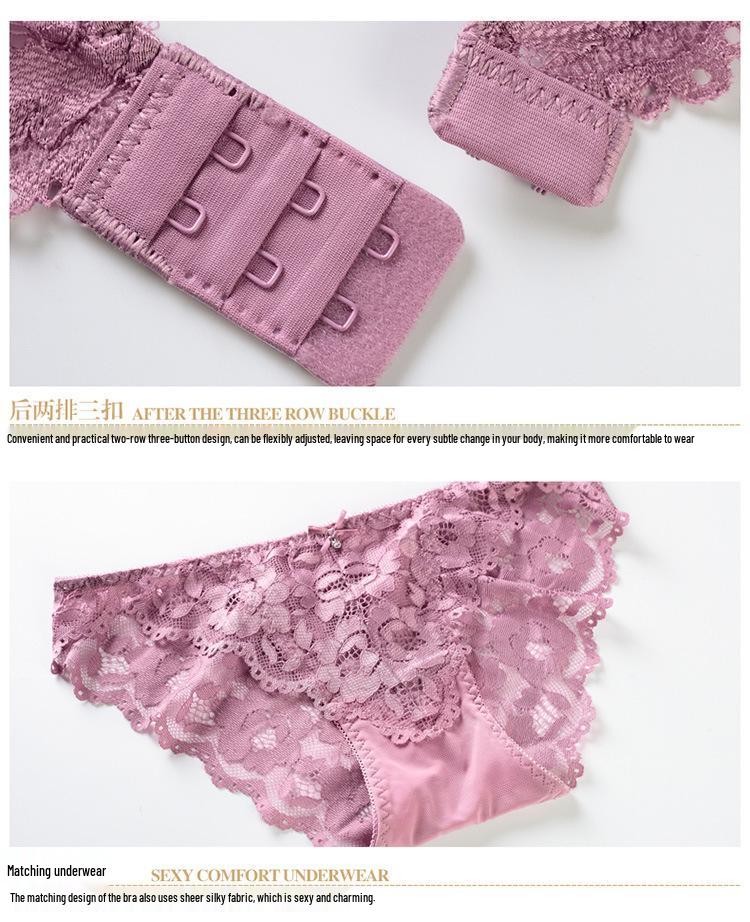 European & American Lace Bra: Enhances Bust, Gathers Side Fat, Prevents Sagging - Sexy & Supportive.