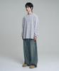 Mubeun More Wide Denim Pants Washed Blue