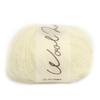 Yokota DARUMA Wool Mohair Extra Pack of Yarn, Thick, Col. 1, White, 20g, Approx. 46m, 5, 01-6320