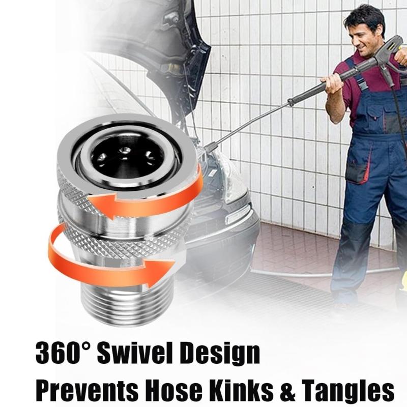 Quickly Connects Swivels Adapter For Pressures Washer Hoses Conversion J0MC China Mainland