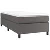 VidaXL Boxspringbettgestell Grau 90x200 cm Kunstleder