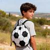 Fußball Rucksack Polyester Kordelzugtasche für Schule Fitnessstudio und Fußballtraining Strapazierfähig Fußballmuster Jungen Geschenk Tasche