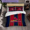 St. Louis Cardinals Pattern Microfiber 3Pcs Bedding Set Decor Duvet Cover Set For Bedroom Home Use