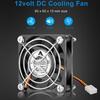 GDSTIME 60mm X 15mm Fan 3 Pin, 12V Brushless DC Cooling Fan 60x60x15mm for PC Cases, CPU Coolers, and Radiators (2 Pack)
