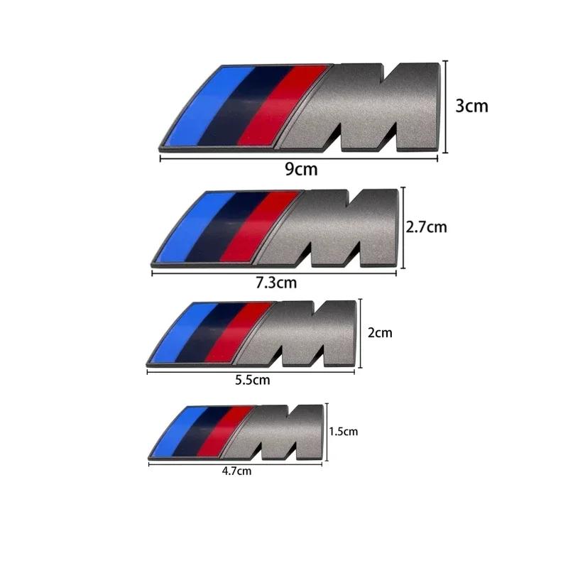 For BMW Series E12 Interior Mouldings New 2025 3D Grey Car M Badge Emblem Deocration Sticker Auto Body Trunk Modification Decal For BMW F10 F13 F15