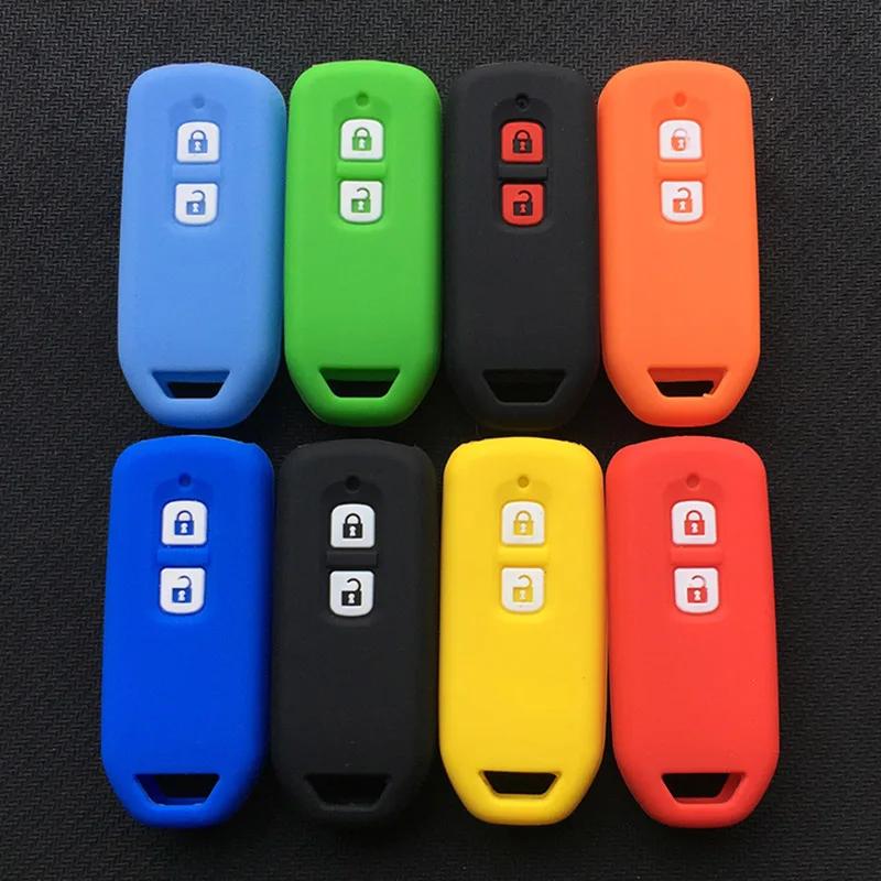 Silica Gel Motor Motorcycle Key Case Cover for Honda N-BOX N-one N Wagon N-WGN Plus 2 Buttons Sliding Doors Key