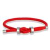 Minimalist Couple Jewelry Stainless Steel Accent Braided Friendship Nautical Milan Adjustable Cord Rope Knot Bracelet for Men