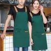 Industrial Restaurant Apron With Water Resistant Coating Enhances Airflows Design Cooking Bib Apron For Hot Environment