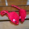 2" Plush Mouse Cat Toy with Rustling Sound