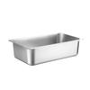 Stainless Steel Food Pan GN Pan 32.5 Cm X 26.5 Cm with Lid Rectangular Tray Basin Thickened Square Basin Food Storage Container