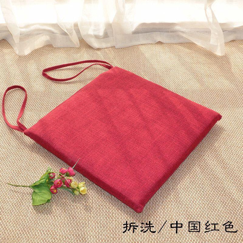 

Ткань Круглый год Для Дома Подушка на Обеденный Стул Татами Утолщенная и Дышащая Напольная Китайская Офисная Подушка для Сиденья Студенческая Chinese Red Square 30x 30cm thick 4cm lasagna core