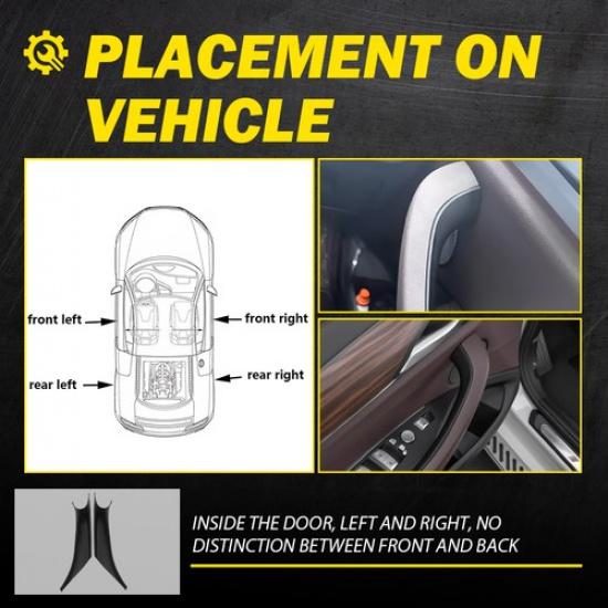 2X Car Inner Door Handle Cover Trim For BMW X3 X4 G01 G02 2018-2024 Left & Right