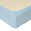 Jersey Fitted Sheet with Elastic 180/190x190/200 Premium Light Blue