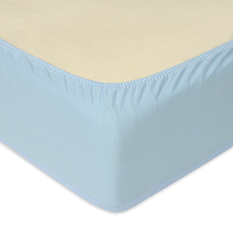 Jersey Fitted Sheet with Elastic 180/190x190/200 Premium Light Blue