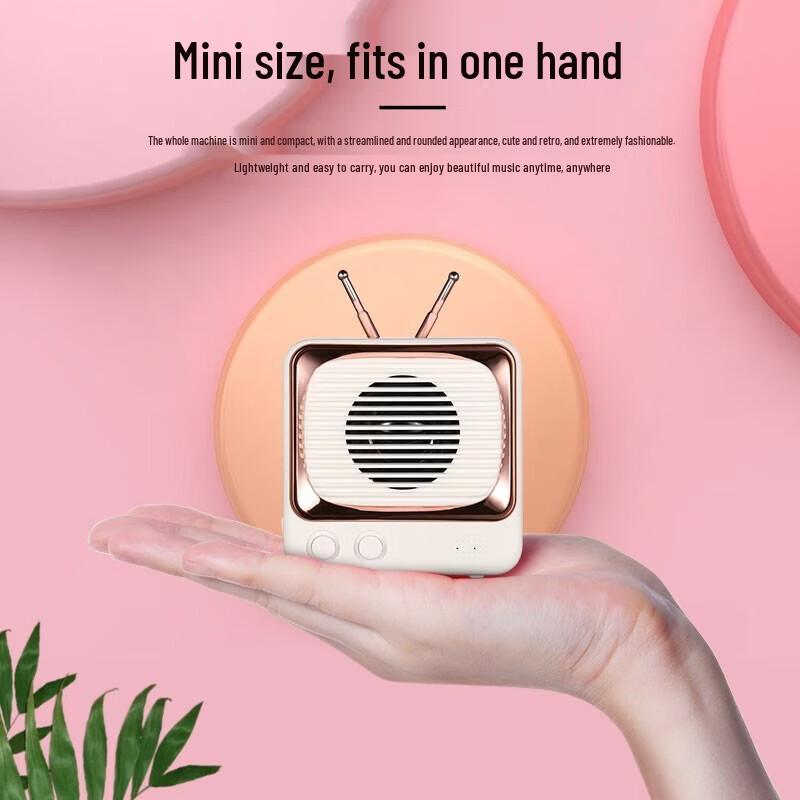 Bach Johann DW02 Retro TV Bluetooth Speaker CN Plug (adapter Included)