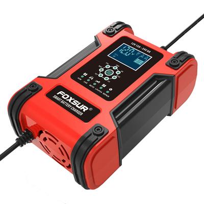 Nabíječky autobaterií 12V/12A 24V/6A Plně automatické inteligentní nabíječky baterií Údržba Přenosné