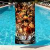 Wzór ręcznika plażowego z nadrukiem One Piece, Miękki, Lekki. do domu, łazienki, spa, basenu, jogi, surfingu, na kemping, prezent dla rodziny, przyjaciela
