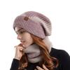 Warm Hat Neck Gaiter Combo Plush Furry Liner Stylish Windproof Thick Insulate Headwear for Men Women Trapper Hat
