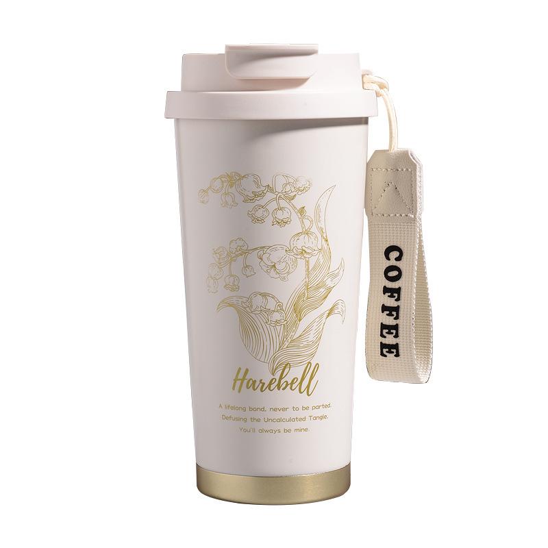 Lily High-Value Thermos Mug with Straw for Students - Large Capacity for Coffee & Water