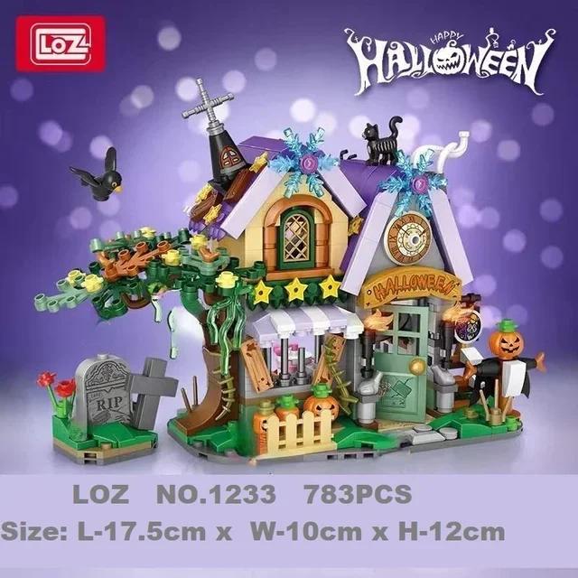 TOYLINX Mini Building Blocks - Halloween-Themed Puzzle Set for Teens, Festive Building Toys & Home Decor Gifts