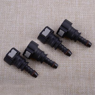 4 Stück Auto Kraftstoffleitung Schlauchrohr Schnellkupplungen Gerade Aufsteckbar Einzelner Widerhaken für 3/8" bis 5/16" ID Nylon-Schlauchzubehör