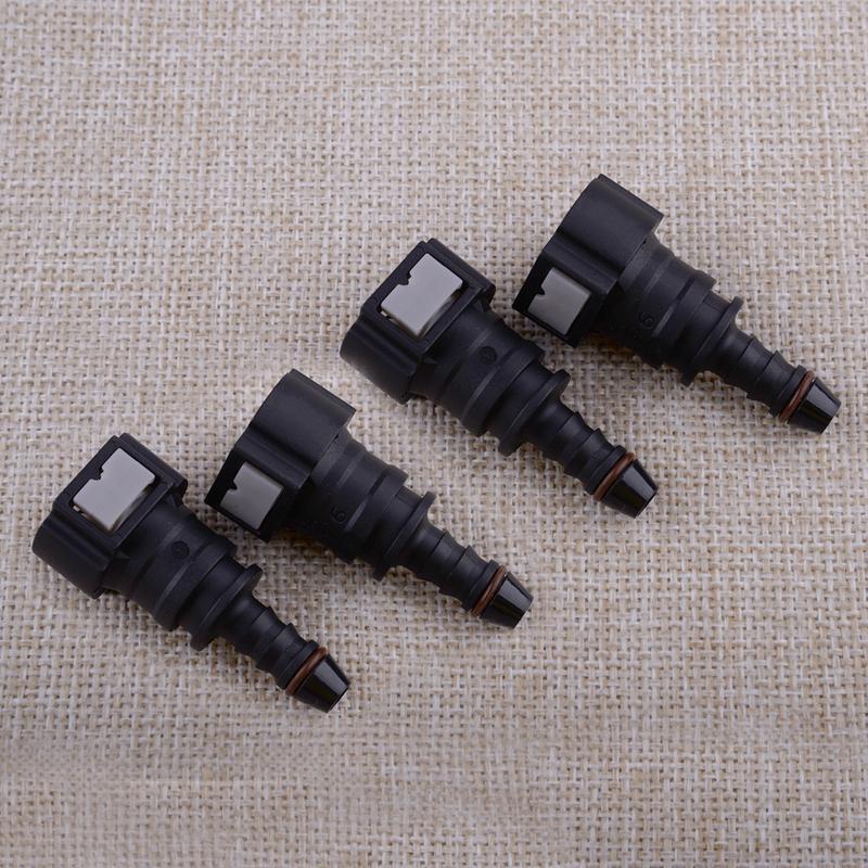 

4Pcs Car Fuel Line Hose Pipe Quick Connectors Straight Push-On Single Barb for 3/8 to 5/16 ID Nylon Tubing Accessories