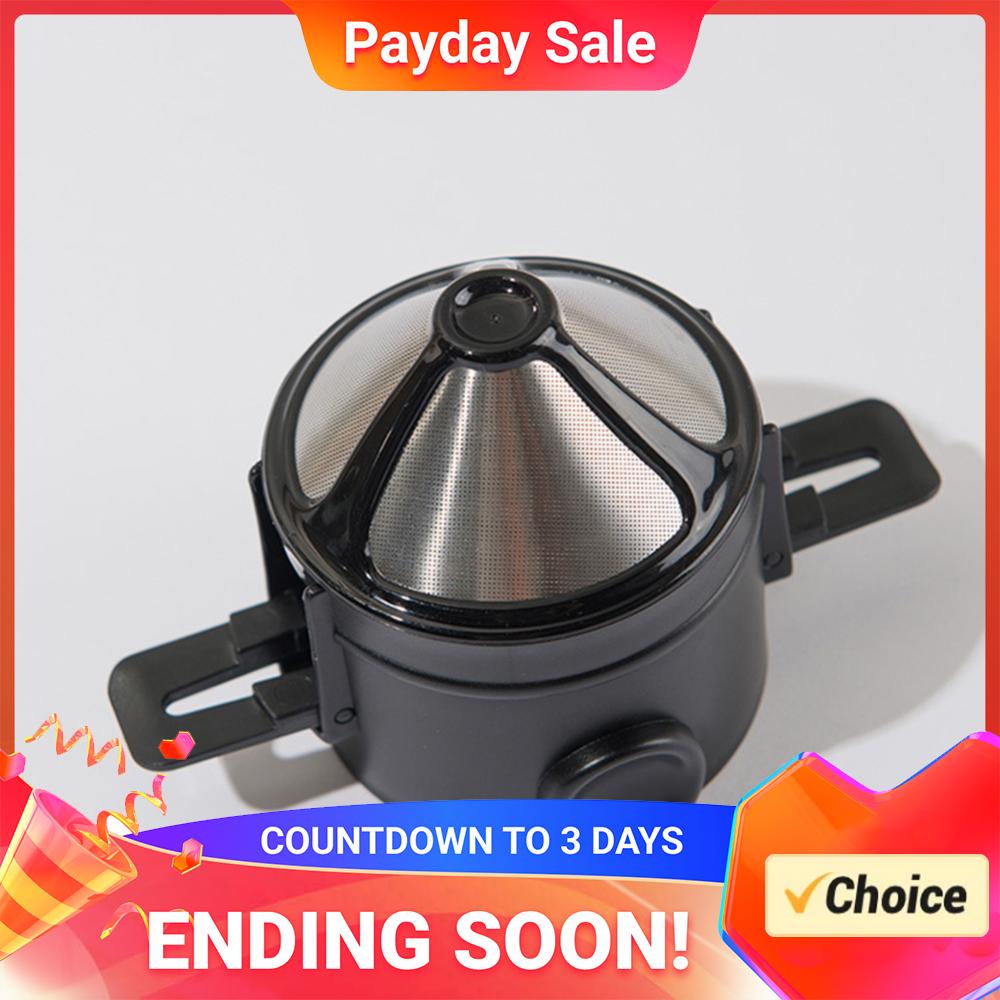 Pour Over Coffee Maker Reusable Coffee Filter Stainless Steel Coffee Dripper Easy To Clean No Filter Paper for Drip Coffee & Tea