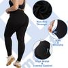 Damen Einfarbig Hohe Taille Übergröße Yogahose Stretch Fitnesshose