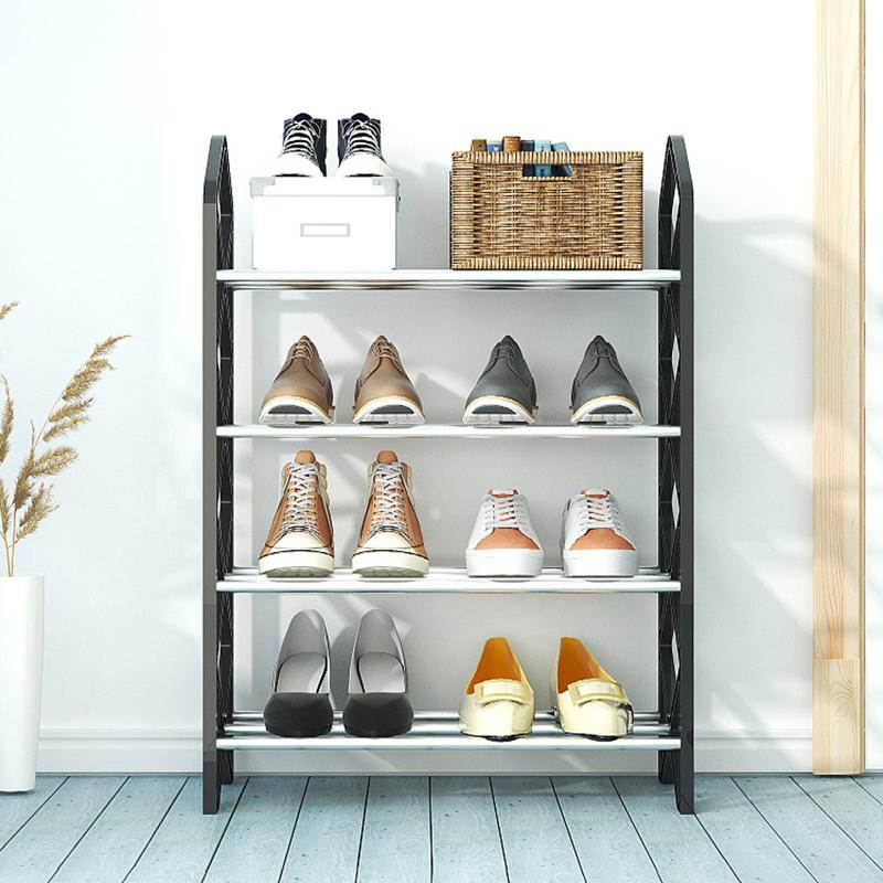 Shoemaker Organizer Shelf Four Layer Shoe Rack, Simple And Space Saving Storage Rack At Home Entrance