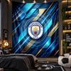 Arazzo da Appendere alla Parete Stampa Manchester City Tessuto per Soggiorno Camera da Letto Decorazione per la Casa