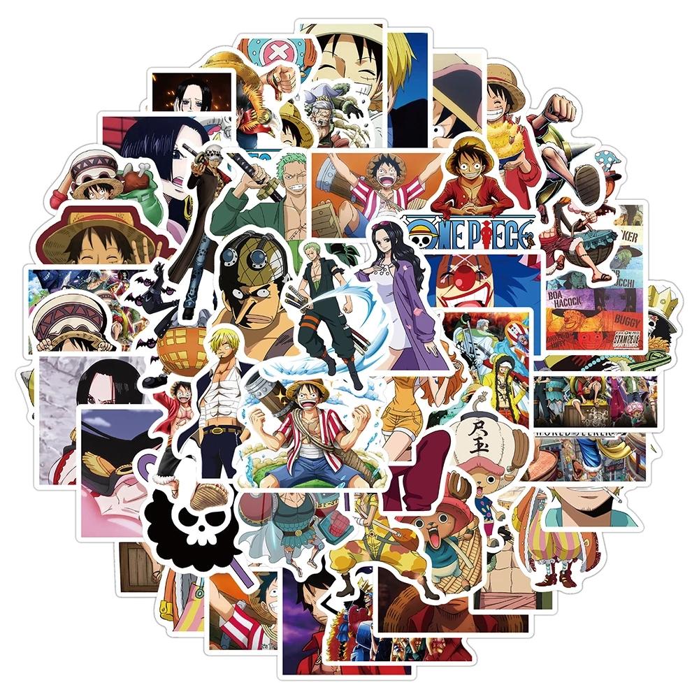 10/30/50pcs ONE PIECE Cartoon Graffiti Stickers Classic Anime Decals DIY Stationery Helmet Bicycle Cool Luffy Zoro Sticker