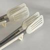 2Pcs Silicone BBQ Tongs 304 Stainless Steel Pot Protection Anti-Slip Design Food-Grade Food Clamp Cooking Tool