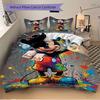 3pcs set Mickey Mouse Artwork1pc of quilt cover+2pcs of pillowcase, no core, print bedding, All Seasons Bedroom Setting066